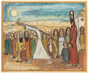 Dawid J. Kirszenbaum (1900-1954), Uzdrowienie (scena biblijna), ok. 1950 r.