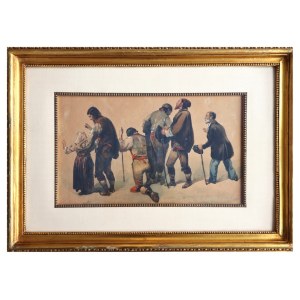 Pasquale Mattei (or Mattej) (Castellone di Gaeta, 1813 - Naples, 1879), The Faithful