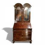 Mahogany bureau trumeau