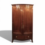 Threaded mahogany cabinet