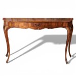 Eighteenth-century style consoles in carved walnut