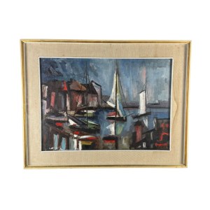 UNIDENTIFIED SIGNATURE, Seascape with boats