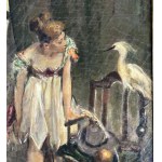 UNIDENTIFIED ARTIST, Woman with a bird