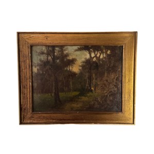 FIRMA NON IDENTIFICATA, Paesaggio boscoso