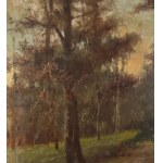 FIRMA NON IDENTIFICATA, Paesaggio boscoso