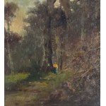 FIRMA NON IDENTIFICATA, Paesaggio boscoso