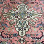 Burgundy fabric carpet.