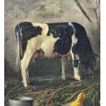 MARIO ALLEGRETTI, Interior of a barn - Mario Allegretti
