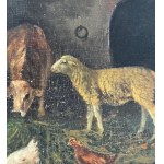 MARIO ALLEGRETTI, Interior of a barn - Mario Allegretti
