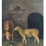 MARIO ALLEGRETTI, Interior of a barn - Mario Allegretti