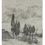 SCUOLA ITALIANA, Neapolitan View with Vesuvius Eruption