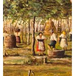 F.Sarria, Rural scene with peasants - F. Sarria