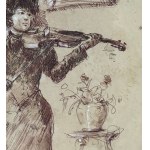 ANONIMO, Woman with a violin