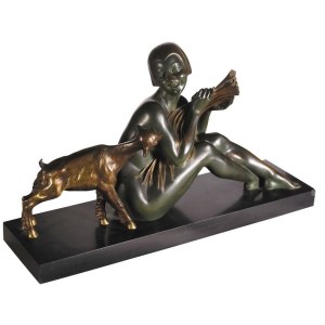 René GODARD, Girl with a Sheaf and a Goat