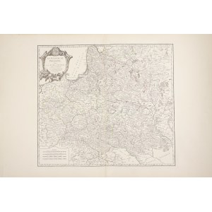 Mapa Le Royaume de Pologne, divisé en ses Duchés et Provinces, et subdivisé en Palatinats.