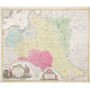 Mappa Geographica ex novissimis observationibus repraesentans Regnum Poloniae et Magnum Ducatum Lithuaniae