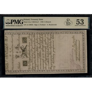 5 złotych polskich, 8.06.1794; seria N.A.1, numeracja 3...