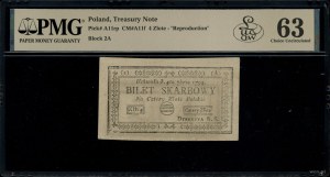 4 złote polskie, 4.09.1794; seria 2-A, rzadkość - napis...