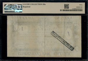 1 talar, 1.12.1810; seria A, numeracja 36127, podpis ko...