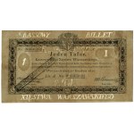 1 talar, 1.12.1810; seria A, numeracja 36127, podpis ko...