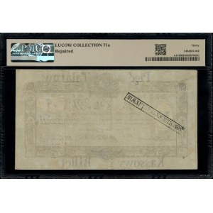5 talarów, 1.12.1810; seria C, numeracja 37350, podpis ...
