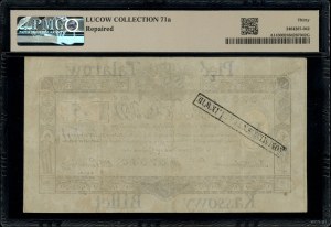 5 talarów, 1.12.1810; seria C, numeracja 37350, podpis ...