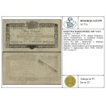 5 talleri, 1° dicembre 1810; serie C, numero 37350, firma ...