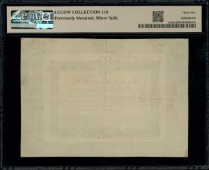 100 złotych polskich, 1824; seria D, bez podpisów komis...