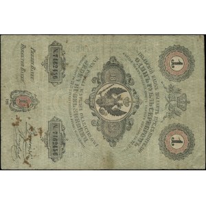 1 rubel srebrem, 1855; seria 126, numeracja 7462456, po...