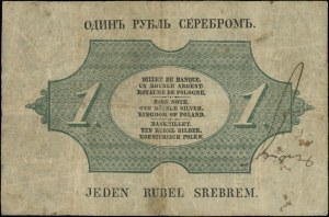 1 rubel srebrem, 1855; seria 126, numeracja 7462456, po...