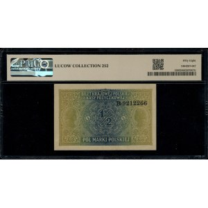1/2 Polish stamp, Dec. 9, 1916; general, Series B, numbers...