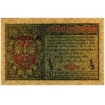 1/2 Polish stamp, Dec. 9, 1916; general, Series B, numbers...