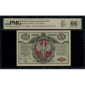 5 marek polskich, 9.12.1916; Generał, biletów, seria A,...