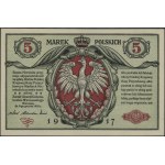5 marek polskich, 9.12.1916; Generał, biletów, seria A,...