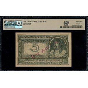 Fałszerstwo z epoki banknotu o nominale 5 marek polskic...