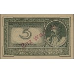 Fałszerstwo z epoki banknotu o nominale 5 marek polskic...