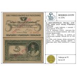 Fałszerstwo z epoki banknotu o nominale 5 marek polskic...