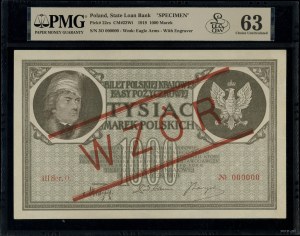 1.000 marek polskich, 17.05.1919; seria III-O, numeracj...