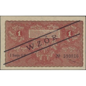 1 marka polska, 23.08.1919; seria I-GP, numeracja 59081...