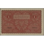 1 marka polska, 23.08.1919; seria I-M, numeracja 430412...