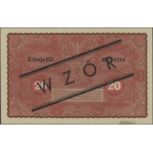 Fałszerstwo typu 1 wzoru banknotu o nominale 20 marek p...