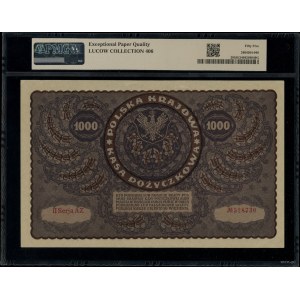1 000 polských marek, 23. 8. 1919; série II-AZ, číslování...