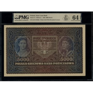 5.000 marek polskich, 7.02.1920; seria II-AN, numeracja...