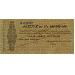 Przekaz na 100.000.000 marek polskich, 20.11.1923; bez ...