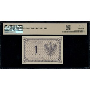1 złoty, 28.02.1919; seria 72 D, numeracja 029,353; Luc...