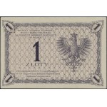 1 złoty, 28.02.1919; seria 72 D, numeracja 029,353; Luc...