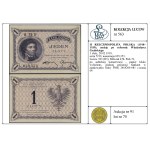 1 złoty, 28.02.1919; seria 72 D, numeracja 029,353; Luc...