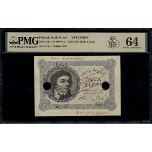 2 zlote, February 28, 1919; series 23.A., serial number 050406, Jun...