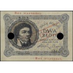 2 zlote, February 28, 1919; series 23.A., serial number 050406, Jun...
