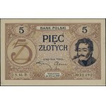5 złotych, 28.02.1919; seria 44.B., numeracja 032,528; ...